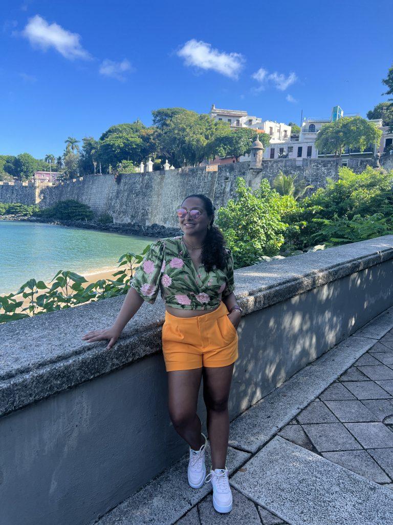 Author at Paseo de la Princesa in Old San Juan during a 2022 visit to Puerto Rico, two years before attending Bad Bunny’s residency
